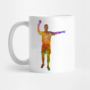 Soccer referee in watercolor Mug